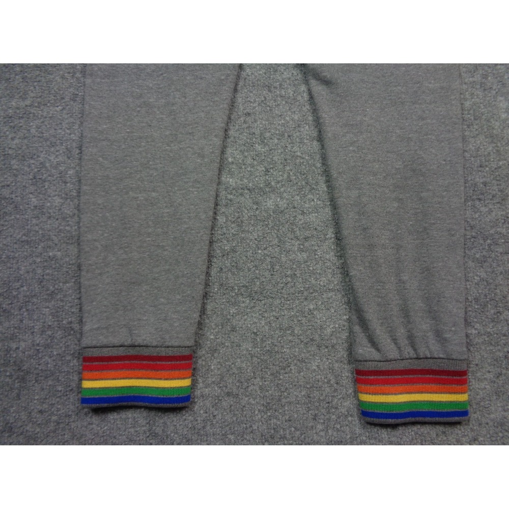 Aviator Nation Sweatpants Womens S Gray Neon Striped Classic Comfort - Picture 6 of 12